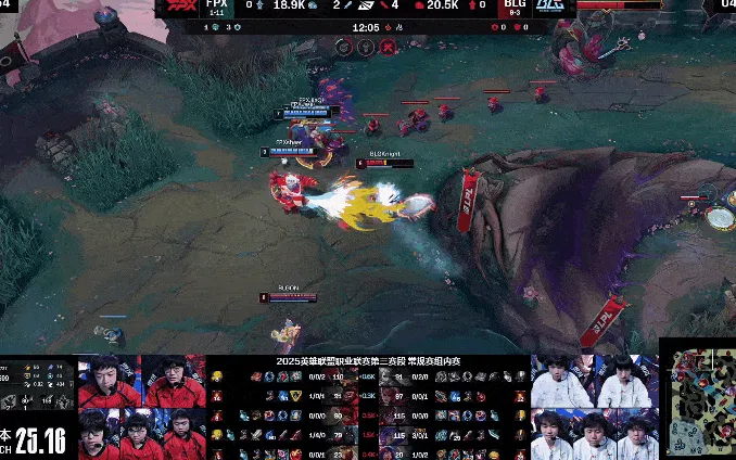 包含FPX鏖战MAD，Knight高光表现的词条